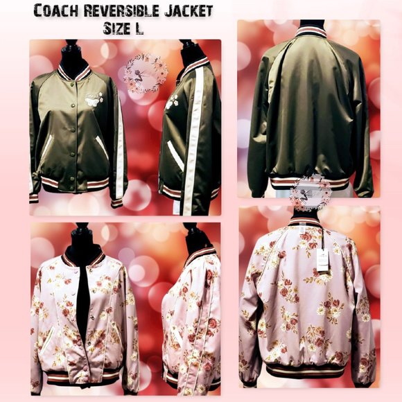 Coach Jackets & Blazers - 🎉HP🎉🆕Coach Reversible Varsity Jacket L💋